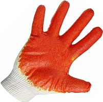 Перчатки Rexant трикотажные с одинарным обливом из латекса, 10 класс вязки, 09-0220  картинка